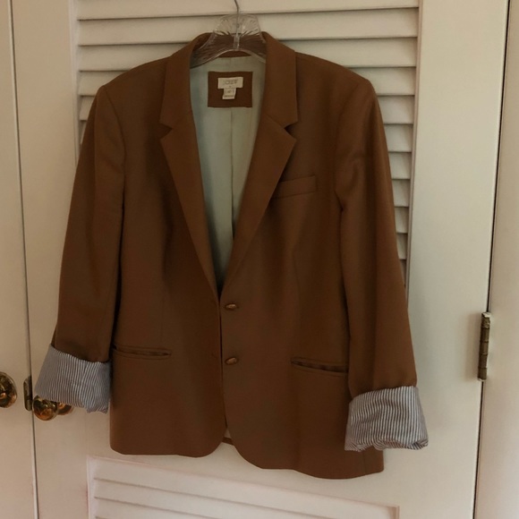 J. Crew Women’s 12 Camel Blazer EUC